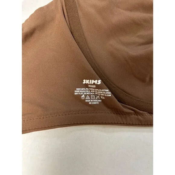 SKIMS Fits Everybody Unlined Demi Bra Jasper Size 36DDDD NWT - Picture 7 of 7